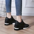 thumbnail image 5 of NOKIO Women's Slip On Breathable Mesh Walking Tennis Shoes Lightweight Comfort Wedge Platform Casual Sneakers for Gym Travel Work Zipper Platform Trainers Lace Up Womens Casual Shoes, 5 of 7