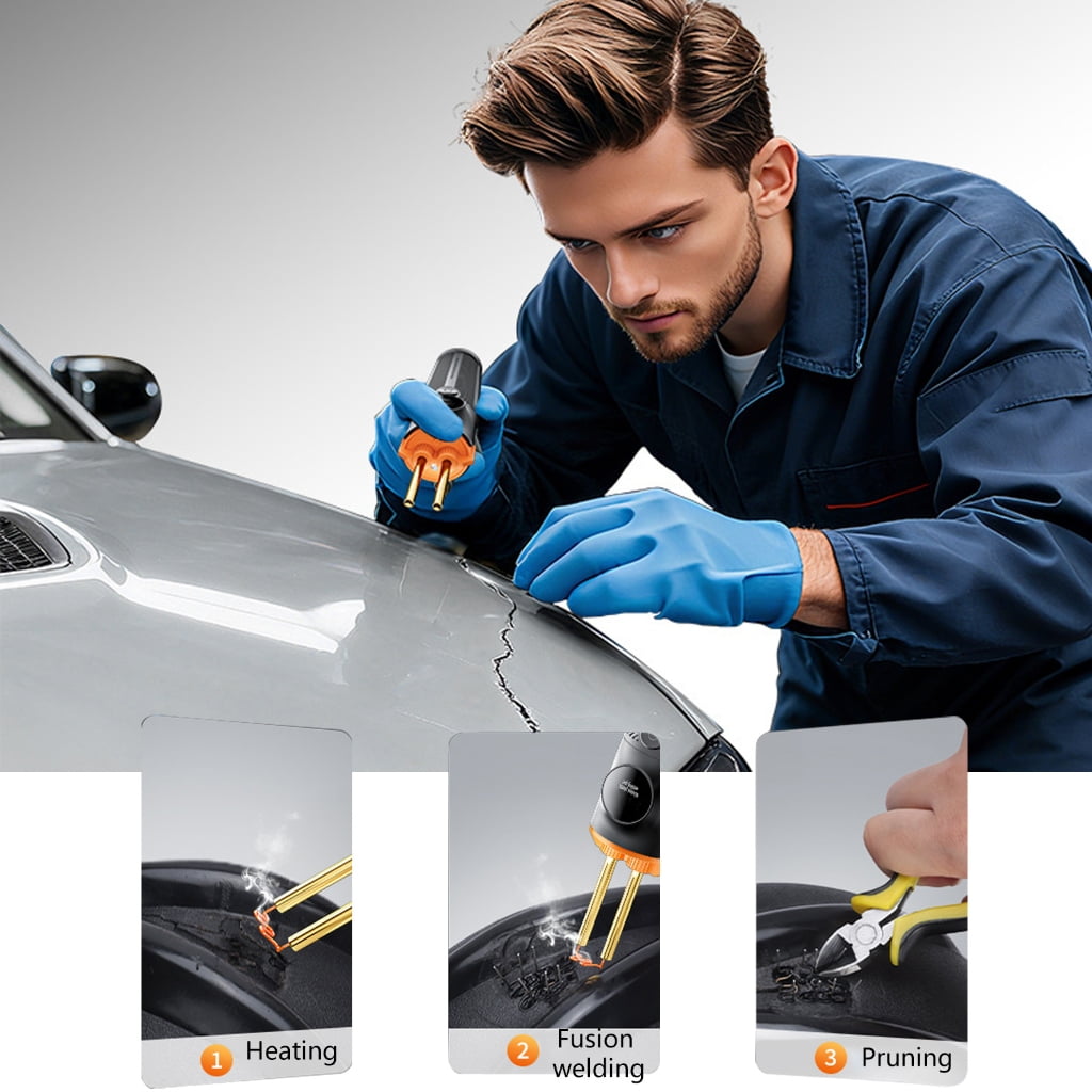 MOMOJIA Instantly 590℃ Plastic Welding Guns Repair Tool Cordless Design With 4000mAh Battery Precise LED Lighting Systems