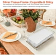 thumbnail image 3 of Napkin Holder & Guest Towel Tray - Stainless Steel Disposable Paper Towel Dispenser for Bathroom, Table, Kitchen Countertop, Dinner Table, Vanity, 3 of 9