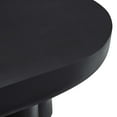 thumbnail image 6 of Caspian Oval Concrete Coffee Table in Black, 6 of 10