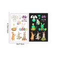 thumbnail image 5 of Glow in the Dark Easter Temporary Tattoos for s Set Bunny Eggs Waterproof Party Favors Safe Body Stickers for Easter Egg Hunt(White), 5 of 6