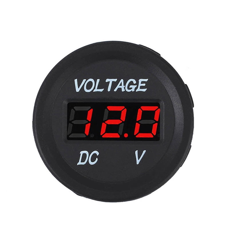 12V-24V Red LED Panel Digital Voltage Meter Display Voltmeter for Motorcycle Car 