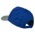 thumbnail image 3 of White American Flag Patched Cotton Twill Cap - Grey Royal OSFM, 3 of 5