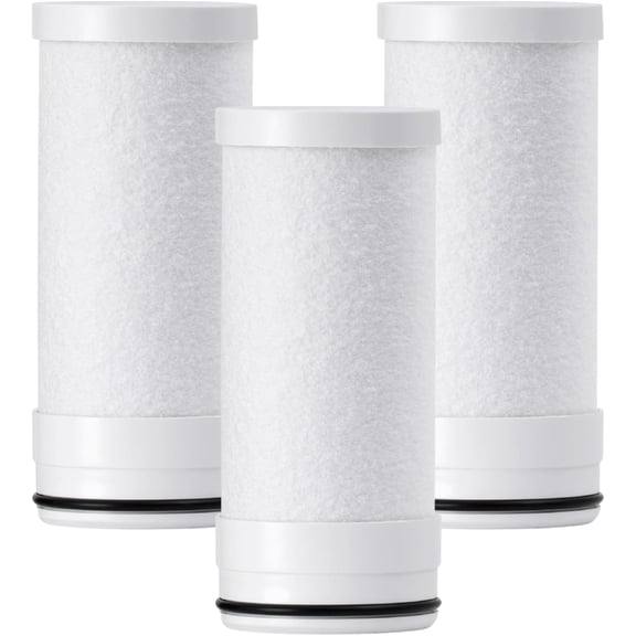 Waterdrop WD-FF-03A Faucet Replacement Filter, Fit WD-FC-06, Carbon Block Filter, Reduces Chlorine, Heavy Metals and Bad Taste,(3)