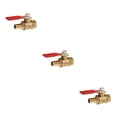 thumbnail image 4 of mmirethe Various Type Ball Valve Threaded Brass Ball Valve 12mm 8mm Red 3Set, 4 of 6