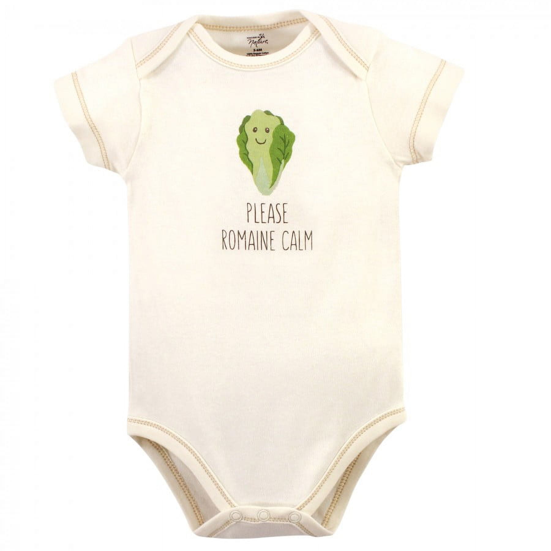 Touched by Nature Organic Cotton Bodysuits 5pk, Mushroom, Preemie