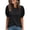 Black #17, variant on Womens Tops Puff Short Sleeve T Shirt Summer Casual Crew Neck Top 2026 Loose Fit Basic Tees Black 2XL