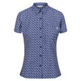 thumbnail image 1 of Regatta - Camisa Mindano VII Flores de Manga Corta para Mujer (Vaquero Dusty), 1 of 6