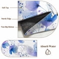 thumbnail image 6 of Blue Flowers Round Area Rug 6Ft Washable Circle Rugs for Bathroom Office, Spring Botanical Blossom Florals Plants Non-Slip Carpet Floor Mats Indoor Outdoor Carpet Runner Aesthetic Home Decor, 6 of 8