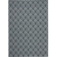 thumbnail image 3 of Nourison Calabas Indoor/Outdoor Modern Trellis Slate/Light Blue 7'10" x 10'6" Area Rug, (8' x 11'), 3 of 10
