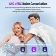 thumbnail image 2 of Audífonos Inalámbricos Salange con Pantalla Táctil – Bluetooth 5.4, Cancelación de Ruido, Microclear para Llamadas, 48 Horas de Duración y Resistencia al Agua IPX7 – Ideal para Entrenar, 2 of 8