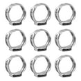 thumbnail image 4 of 50pcs 1/2 Inch Water Gas Pipe Worm Drive Hose Clip Single Ear Hose Clamps Stainless Steel Hose Clip Pipe Clips (Silver), 4 of 7