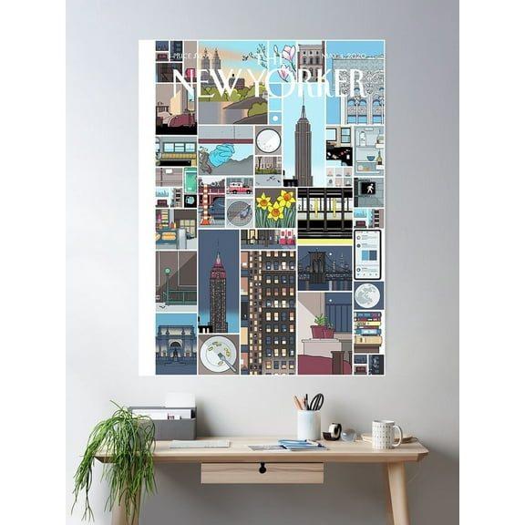 Kna Prints - New Yorker Still Life Poster Poster Wall Art, Modern Wall Decor For Living Room Bedroom, Wall Art, UNFRAMED-8x12