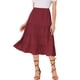 thumbnail image 1 of Falda Larga Allegra K Vino rojo XS, 1 of 5