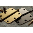 thumbnail image 2 of Baldwin 1135.I 3-1/2" Wide Plain Bearing 5/8" Radius Corner Mortise Door Hinge From The, 2 of 5