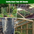 thumbnail image 3 of Edtara Galvanized Hardware Cloth Chicken Wire, Steel Mesh Rolled Fence for Garden Support, Poultry Netting Cage, Snake Fence Protection and Tree Guard Applications, 3 of 7