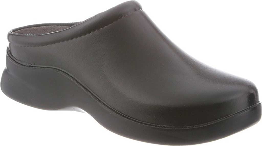 Klogs Martha Womens Clogs Shoes Display Model Leather Black 8 M 
