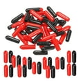 thumbnail image 1 of Unique Bargains 50pcs Rubber End Caps Cover Assortment 1/8 inch Screw Thread Protector for Screw Bolt Black Red, 1 of 5
