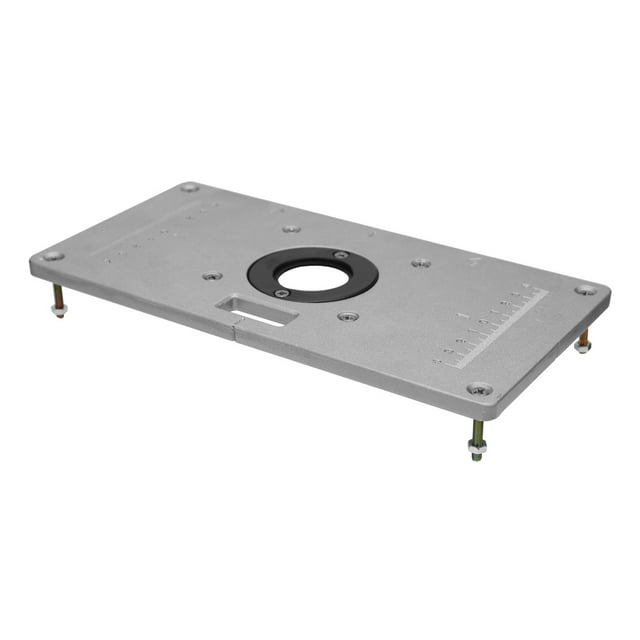 Mesa de enrutador de aleación de aluminio multifuncional para bancos de carpintería placa de inserción