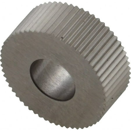 

Made in USA 5/8 Diam 90° Tooth Angle 30 TPI Standard (Shape) Form Type HSS Straight Knurl Wheel 1/4 Face Width 1/4 Hole Circular Pitch Bright Finish Series GK