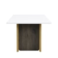 thumbnail image 3 of Modern Light Luxury 2-Piece Coffee Table Set, Compact Square Coffee & End Table with Spacious Tabletop, Elegant Center Table for Living Room, 3 of 13
