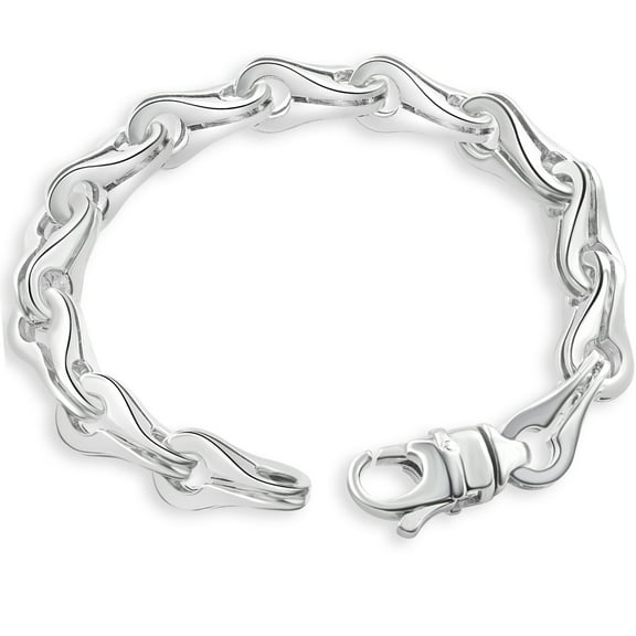 Pompeii Men's 14k Gold (88gram) or Platinum (165gram) 11.5mm Link Bracelet 9" (,)