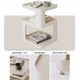 thumbnail image 5 of Side Table, Small End Table, Modern Nightstand, Accent Bedside Table, 3 Tier Night Stands, Metal Bed Side Table for Living Room Bedroom Outdoor Entryway, No Assembly Required, 5 of 8
