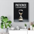 thumbnail image 5 of Patience is a Virtue Motivation Wall Decor for Home Office Gym Inspiring Success Quote Print Ready to Hang Unframed, 5 of 9