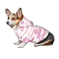thumbnail image 7 of Fotbe Breast Cancer Pink Ribbons Awareness (2) Print Small Dog Sweater Hoodies Pet Grey Hooded Soft Fleece Sweatshirts with Pocket Fall Winter Puppy Cat Sweaters Warm Clothes-Medium, 7 of 7