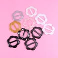 thumbnail image 5 of Clips de resina para camiseta, 10 Uds., forma de flor hueca, Clip para bufanda, anillos decorativos (estilo mixto), 5 of 5