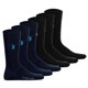 thumbnail image 1 of U.S. POLO ASSN. Calcetines de hombre, paquete de 6 - calcetines business, logotipo, mezcla de algodón Negro/Azul marino 43-46, 1 of 5