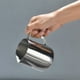 thumbnail image 4 of Injueey Jarra para espuma de leche de acero inoxidable para cocina, jarra de café artesanal, herramienta para café con leche, suministros Juegos de servir café y té Plata 350 ml, 4 of 6