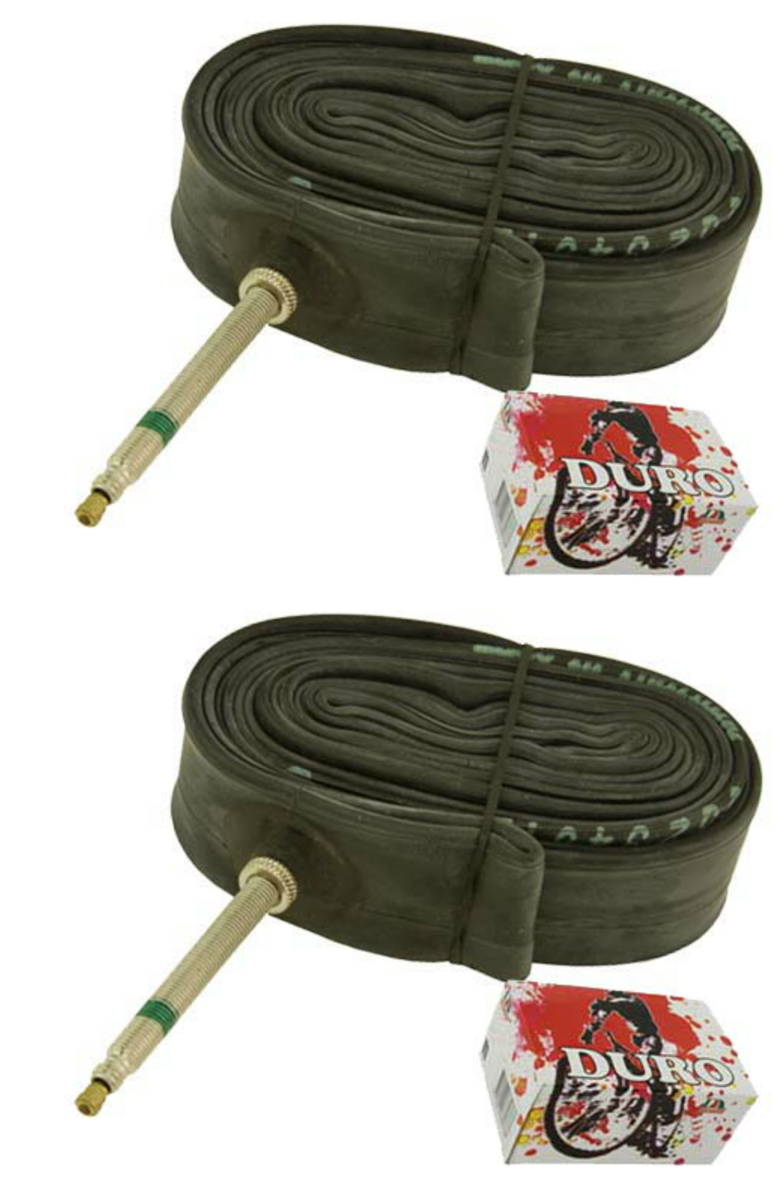 2 Duro Tubes 700 x 35c/38c 60mm Standard Presta Valve. Set of Tube. Pair of Tubes. Two Tubes