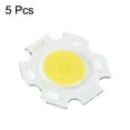 thumbnail image 3 of Uxcell 20mm 5W 260mA Energy Saving COB LED Light Chip Beads White 5 Pack, 3 of 5