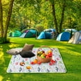 thumbnail image 5 of SLYNSHome Clearance Extra Large Picnic Blanket,59''x39.3''Inch Waterproof Reusable Foldable Outdoor Blankets,Picnic Mat with Pattern for Beach,Grass Lawn Park Parent-child Camping Accessories, 5 of 6