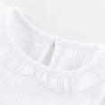 thumbnail image 4 of Toddler Baby Girl Outfits Solid Summer Clothes Cute Bow Sleeveless Plain Ruffle Vest Shorts Set Kaprioy Toddler Girl Clothes 18 24 Months 2T 3T 4T, 4 of 6