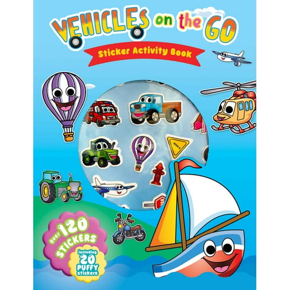 Vehicles on the Go - Puffy Sticker Activity Book