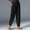 Black, variant on Viadha Sweat Pants for Womens Pocket Summer Elastic Casual Solid Color High Waist Thin Straight Leg Casual Pants