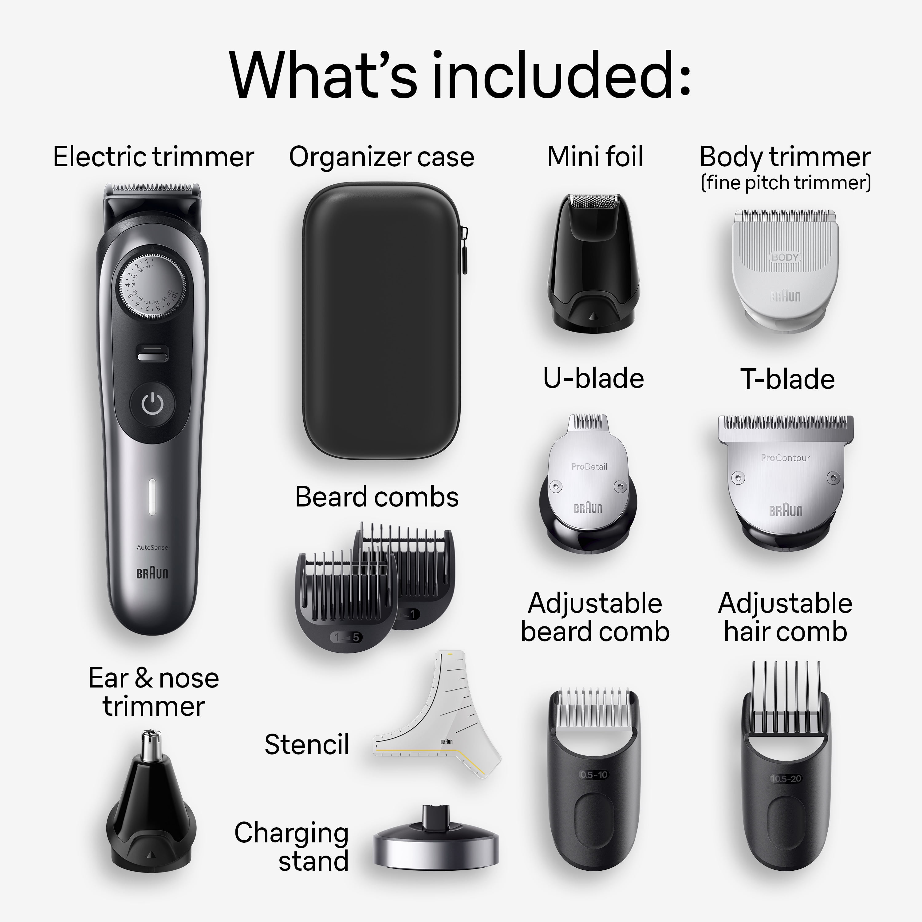 Braun Series 9 9440 All-in-One Style Kit, 13-in-1 Grooming Kit with Beard Trimmer & More