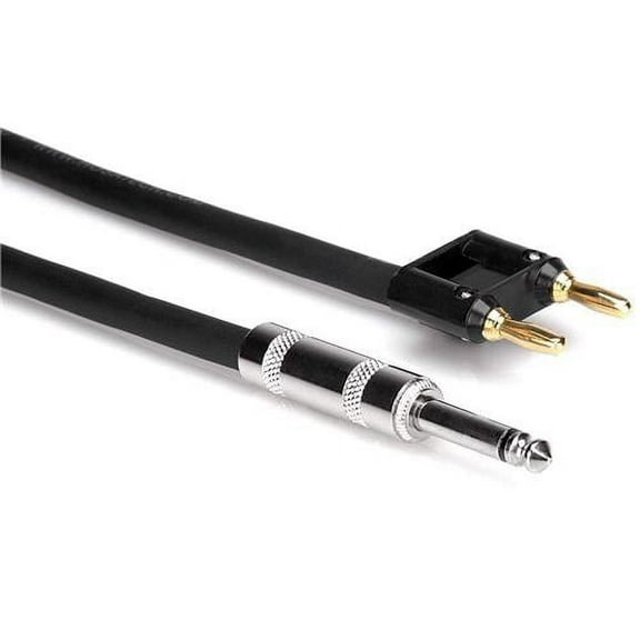 Hosa Technology SKJ-600 Series 1/4" TS to Dual Banana Speaker Cable, 30'
