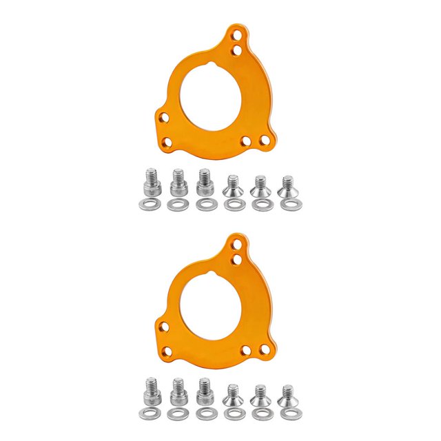 bedienty Adaptateur de Vélos Guide de Chaîne de Boîtier de Pédalier Accessoire de Réparation Portable Professionnel Or 2Ensemble