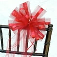 thumbnail image 3 of Large Red Tulle Ribbon Assembled Pew Bows - 10" Wide, Set of 6, Wedding, Valentine's Day, Church Decoration, Reception, Anniversary, 3 of 4