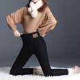 thumbnail image 4 of Fleece Lined Winter Leggings for Women High Waisted Soft Stretchy Warm Slim Tights Thick Thermal Velvet Pants, 4 of 8