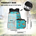 thumbnail image 2 of Pzuqiu Orange Capybara Backpack for Teen Boys 4-Piece School Bag Set with Lunch Bag and Water Bottle Holder and Pencil Case 12-16 Kids Large Schoolbag Laptop Backpacks for Middle School, 2 of 7