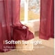 thumbnail image 5 of Cortinas de lino BGment, 2 paneles, 240 x 132 cm, color burdeos semitransparente, 5 of 9