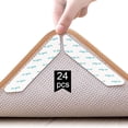 thumbnail image 1 of Rug Gripper Anti-Slip Mat, 24 Pcs Double Sided Anti-Curling Rug Gripper, Washable and Reusable Non-Slip Rug Grip for Hardwood Floors, Rugs and Mats, 1 of 8
