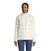 Lands' End Women Down Winter Puffer Jacket, Female - x Small - Ivory