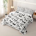 thumbnail image 3 of Erosebridal Kawaii Black Ribbon Quilt King for Boys Girls, Princess Bow-tie King Coverlet Set, 3pcs, 3 of 7