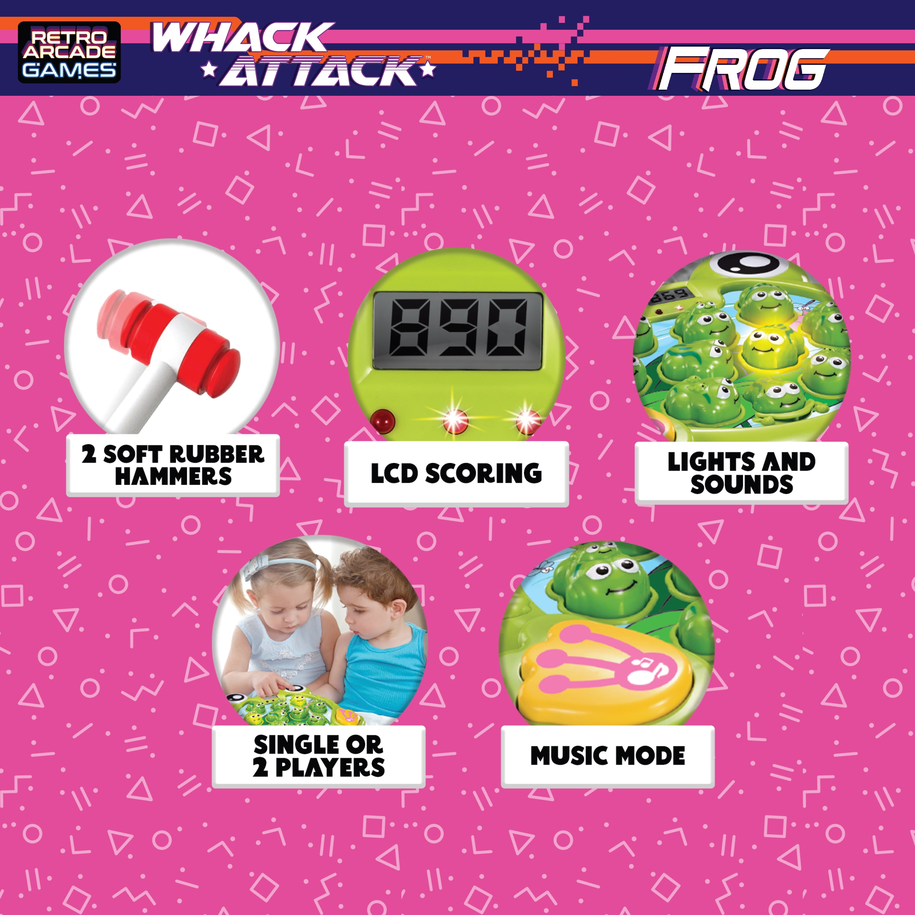 Nature Bound Whack Attack Frog Game, Interactive Educational Board Game for Kids, 2 Players, Ages 3+