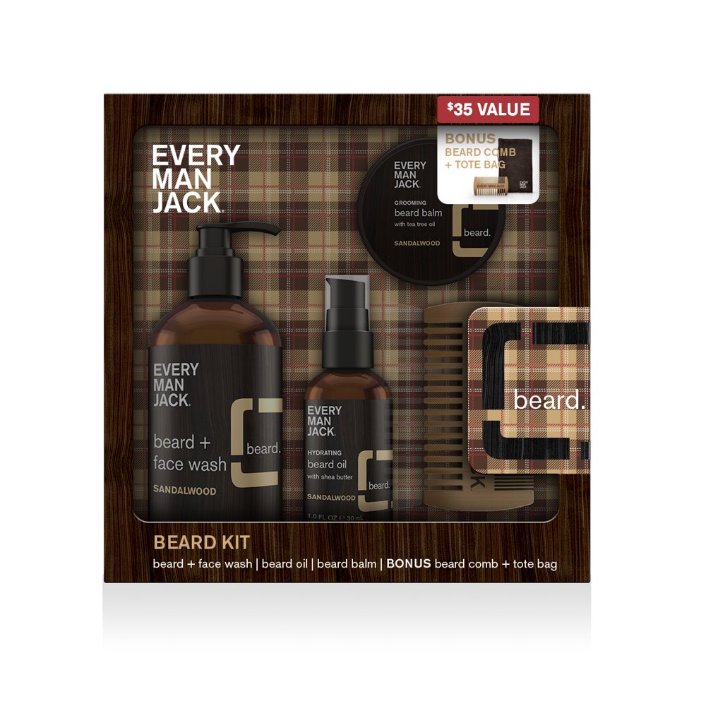 Every Man Jack Sandalwood Beard Gift Kit